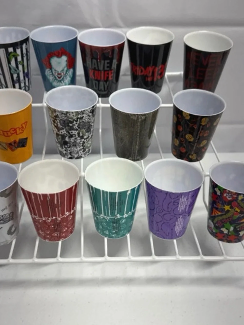 Novelty Halloween Shot Glass Set - Multicolor Party Cups -